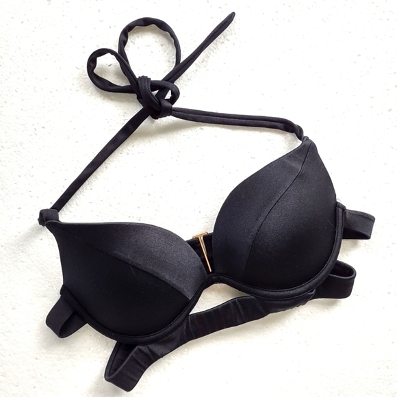 Victoria's Secret Black Bikini Top 32B